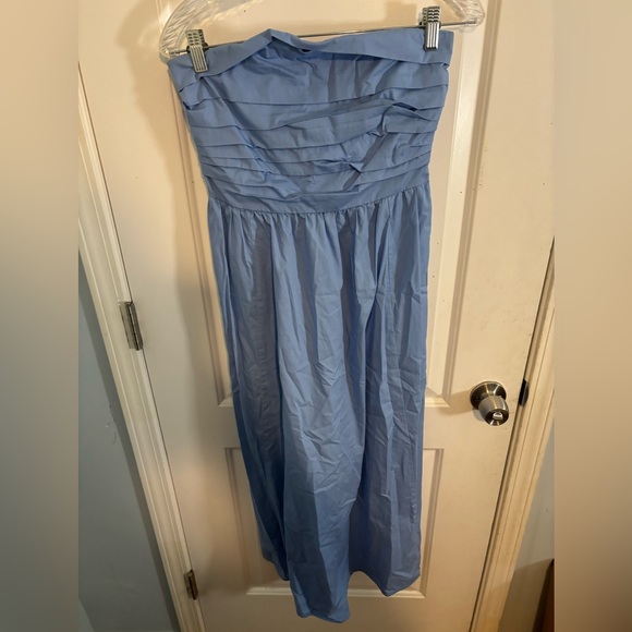 Abercrombie & Fitch Strapless Light Blue Dress size m EUC - Picture 3 of 6